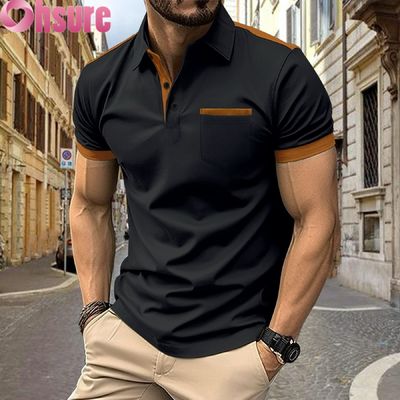 OEM Custom Logo Printing Men's for Polo Shirts Summer Office Gym Work Clothing Casual Blank Printed XS-2XL Solid Pattern Knitted Продолжайте печать