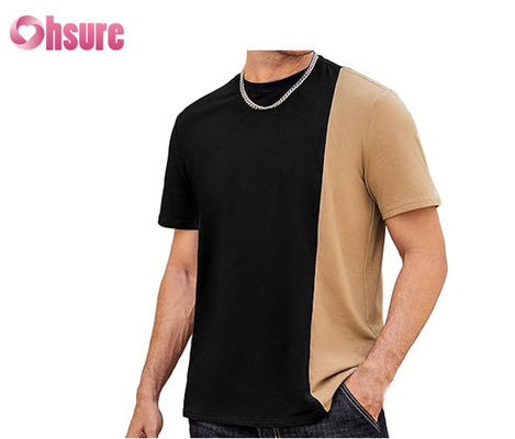 Высококачественная контрастная панель футболка Custom Printed logo футболка Easy Wear Модная футболка