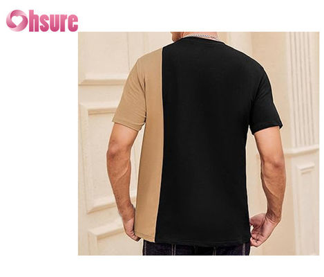 Высококачественная контрастная панель футболка Custom Printed logo футболка Easy Wear Модная футболка