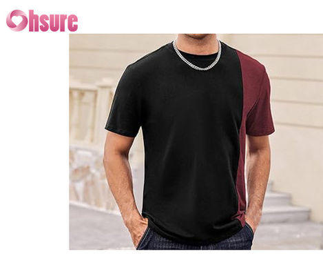 Высококачественная контрастная панель футболка Custom Printed logo футболка Easy Wear Модная футболка