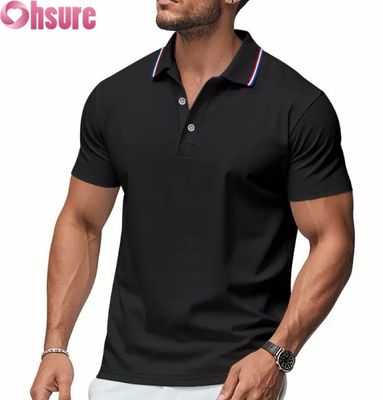 OEM Custom Logo Printing Men's for Polo Shirts Summer Office Gym Work Clothing Casual Blank Printed XS-2XL Solid Pattern Knitted Продолжайте печать