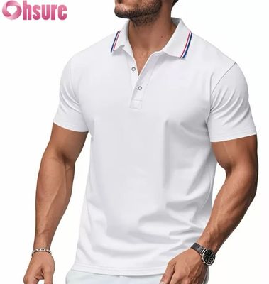 OEM Custom Logo Printing Men's for Polo Shirts Summer Office Gym Work Clothing Casual Blank Printed XS-2XL Solid Pattern Knitted Продолжайте печать