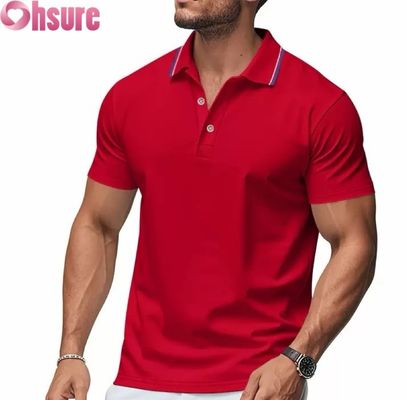 OEM Custom Logo Printing Men's for Polo Shirts Summer Office Gym Work Clothing Casual Blank Printed XS-2XL Solid Pattern Knitted Продолжайте печать