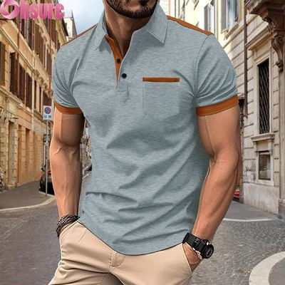 OEM Custom Logo Printing Men's for Polo Shirts Summer Office Gym Work Clothing Casual Blank Printed XS-2XL Solid Pattern Knitted Продолжайте печать