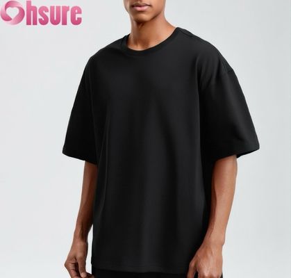 2025 Премиум хлопчатобумажная футболка для мужчин Casual Regular Fit Soft Breathable Solid Pattern Knitted Fabric Wholesale