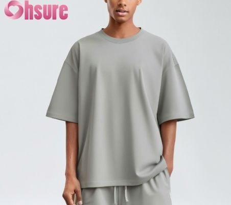 2025 Премиум хлопчатобумажная футболка для мужчин Casual Regular Fit Soft Breathable Solid Pattern Knitted Fabric Wholesale