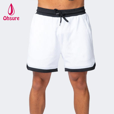 Oem Solid Color Men Summer Breathable Mesh Gym Shorts Training Workout Wear Quick Dry Gym Shorts для мужчин Спортивная одежда Новые шорты
