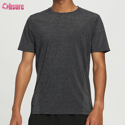Оптовая продажа Casual Short Sleeve Stretch Gym Tee LightWeight Breathable Slimfit Мужские футболки Тренировка Фитнес Бег Спортивная футболка