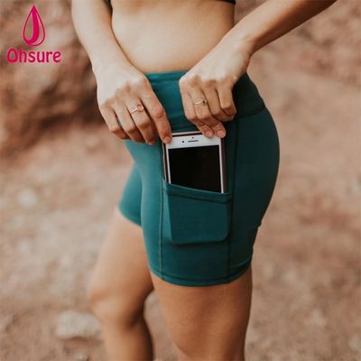 Спортивные шорты для спортзала, индивидуальные велосипедные шорты для тренировок, женские фитнес-шорты с боковыми карманами, шорты для тренировок с высокой талией, велосипедные шорты 10-12 дней
