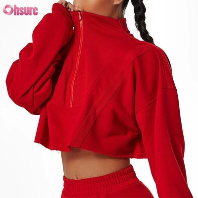 Custom Logo Custom Plain Sweatshirt Women Hoodies Print Heavy Weight Cotton Casual Short Sets Women Two Piece Winter Knitted (Логативный логотип) Женские толстовки с капюшоном с печатным шрифтом