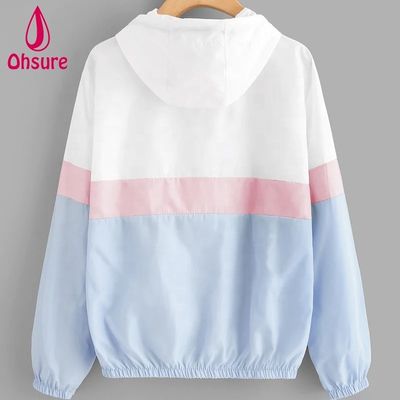 Женщины Windbreaker Спортивные наружные куртки Мода Бегание Упражнения Капуста Мотоциклетная куртка Полиэстерная ципперная куртка Внутренний стандарт