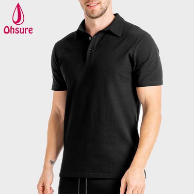 OEM Custom Logo Shirt Summer Office Gym Шпандекс / нейлон Мужской личный тренер Рабочая одежда Мужчины Поло рубашки Пустой Casual XS-2XL