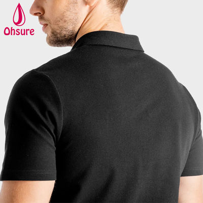OEM Custom Logo Shirt Summer Office Gym Шпандекс / нейлон Мужской личный тренер Рабочая одежда Мужчины Поло рубашки Пустой Casual XS-2XL