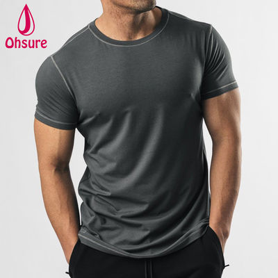 OEM Custom Logo Quick Dry Zig-Zag Stitching Sports Top Muscle Fit Men Fitness Gym Training Men's Shirts Blank Casual Printed (Оригинальное издание)