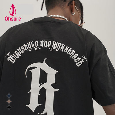 Ohsure Custom Logo Streetwear Design 100% Cotton Fashion Tie-Dye Большие мужские графические футболки