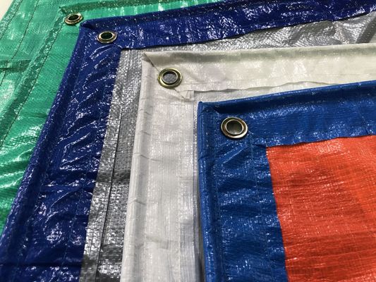 Литонг Сине-серебряный ПЕ Плитка Легкая грузовая крышка Сине-оранжевый багажный мешок 150 г водонепроницаемый Плитка